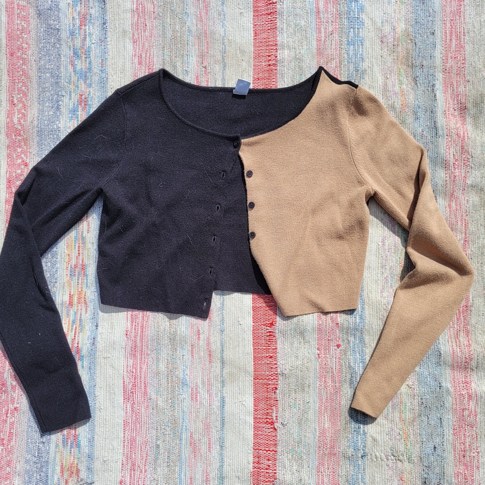 Twik Black and Tan Cardigan